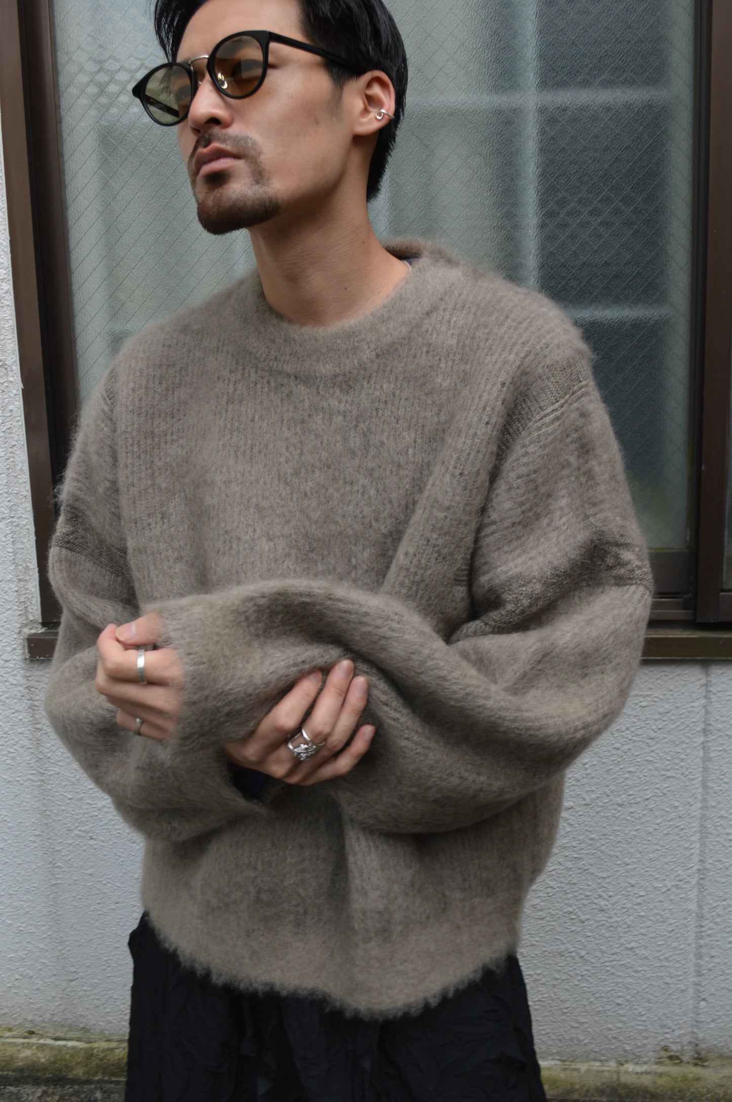 Akane mohair Knit BEIGE