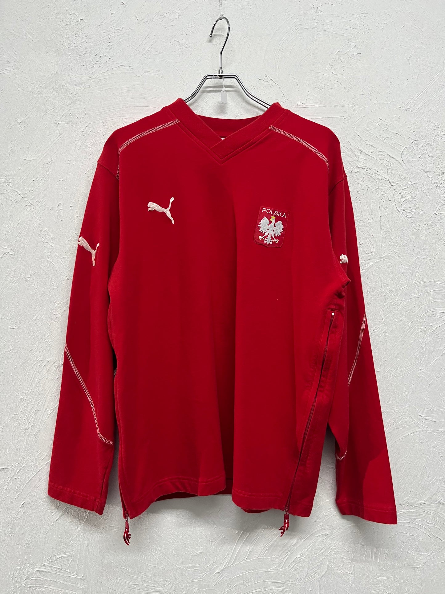 Puma Poland Football Soccer Jersey Long Sleeve