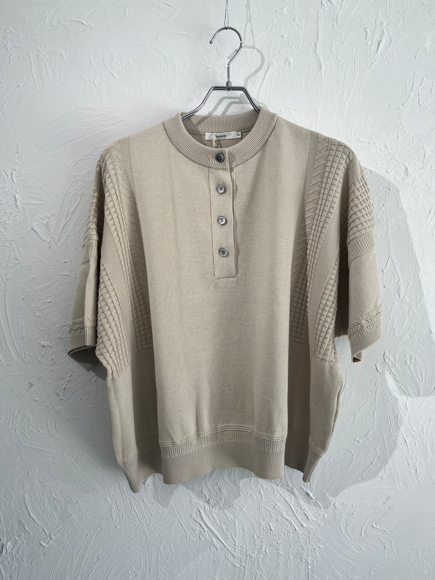 YASHIKI Ogawa Henley Knit