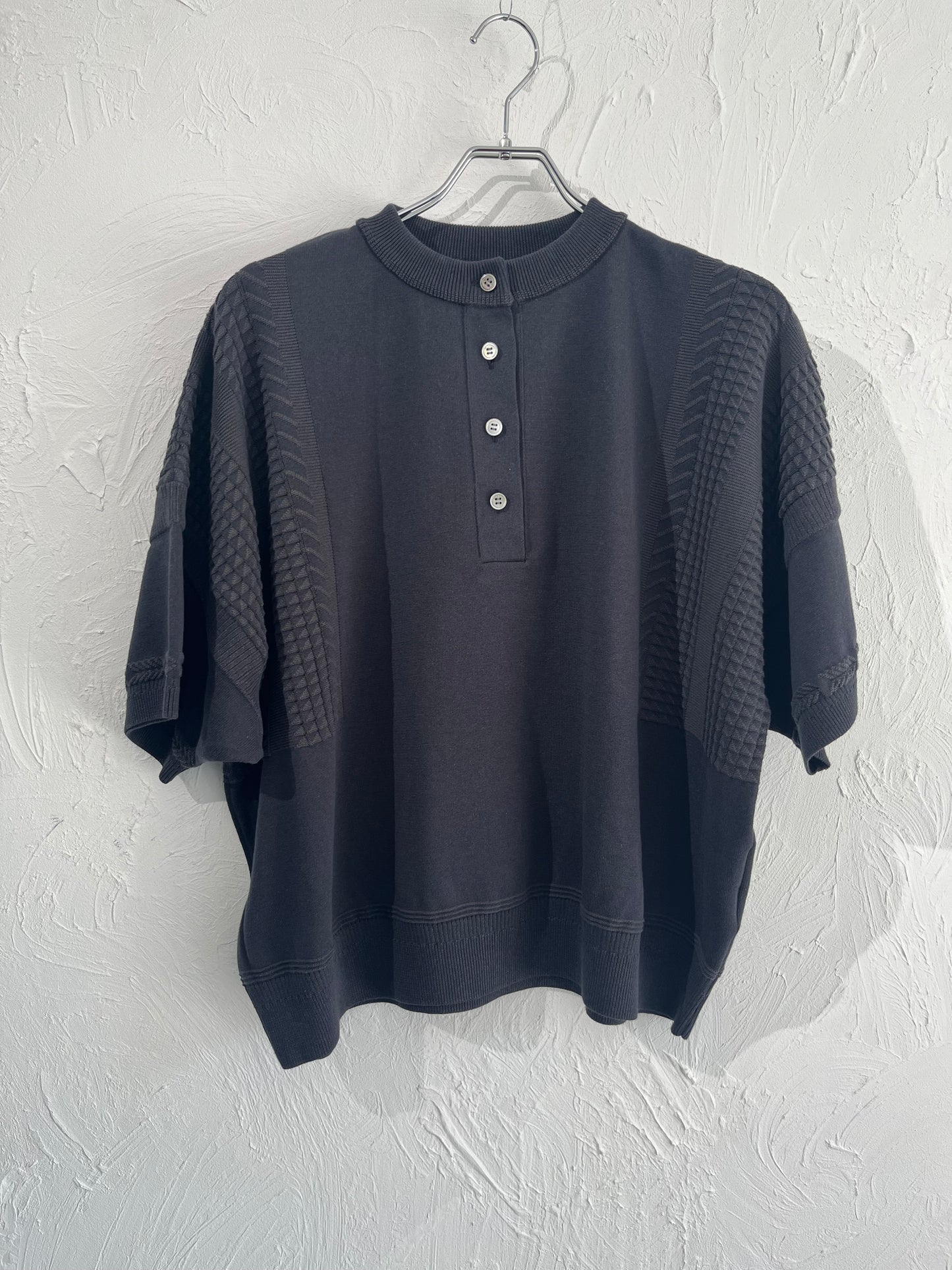 YASHIKI Ogawa Henley Knit