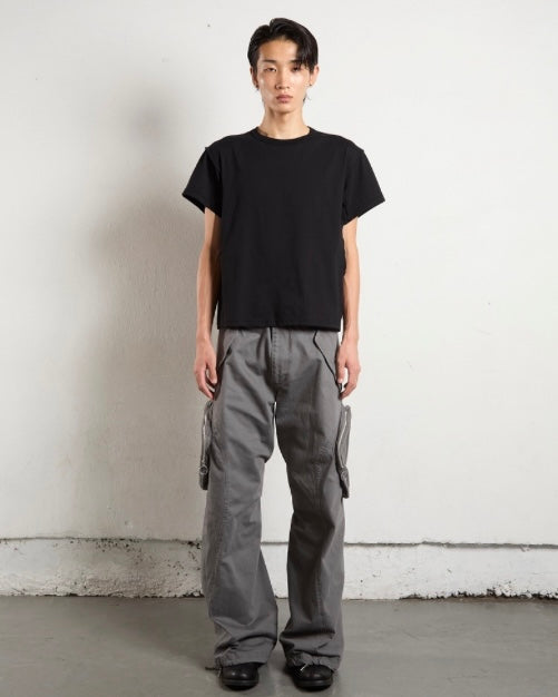 NVRFRGT / 3D TWISTED CARGO PANTS GREY