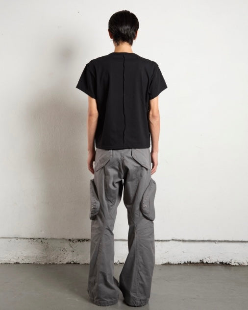 NVRFRGT / 3D TWISTED CARGO PANTS GREY