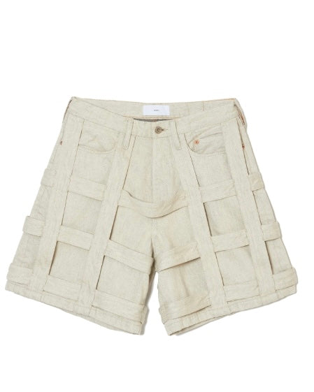 SUGARHILL CAGED DENIM SHORT PANTS