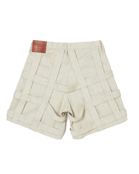 SUGARHILL CAGED DENIM SHORT PANTS