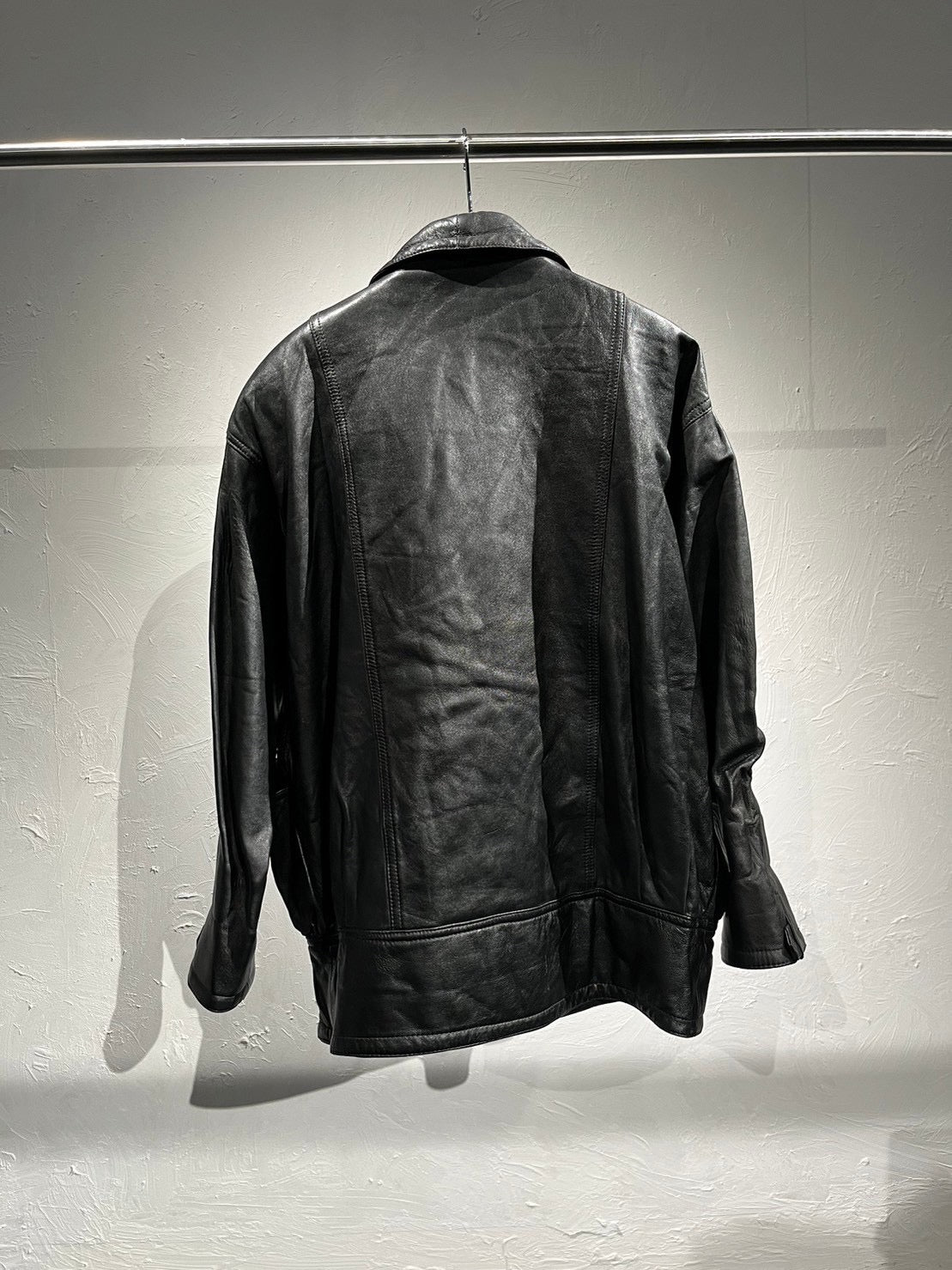 front design double leather jacket