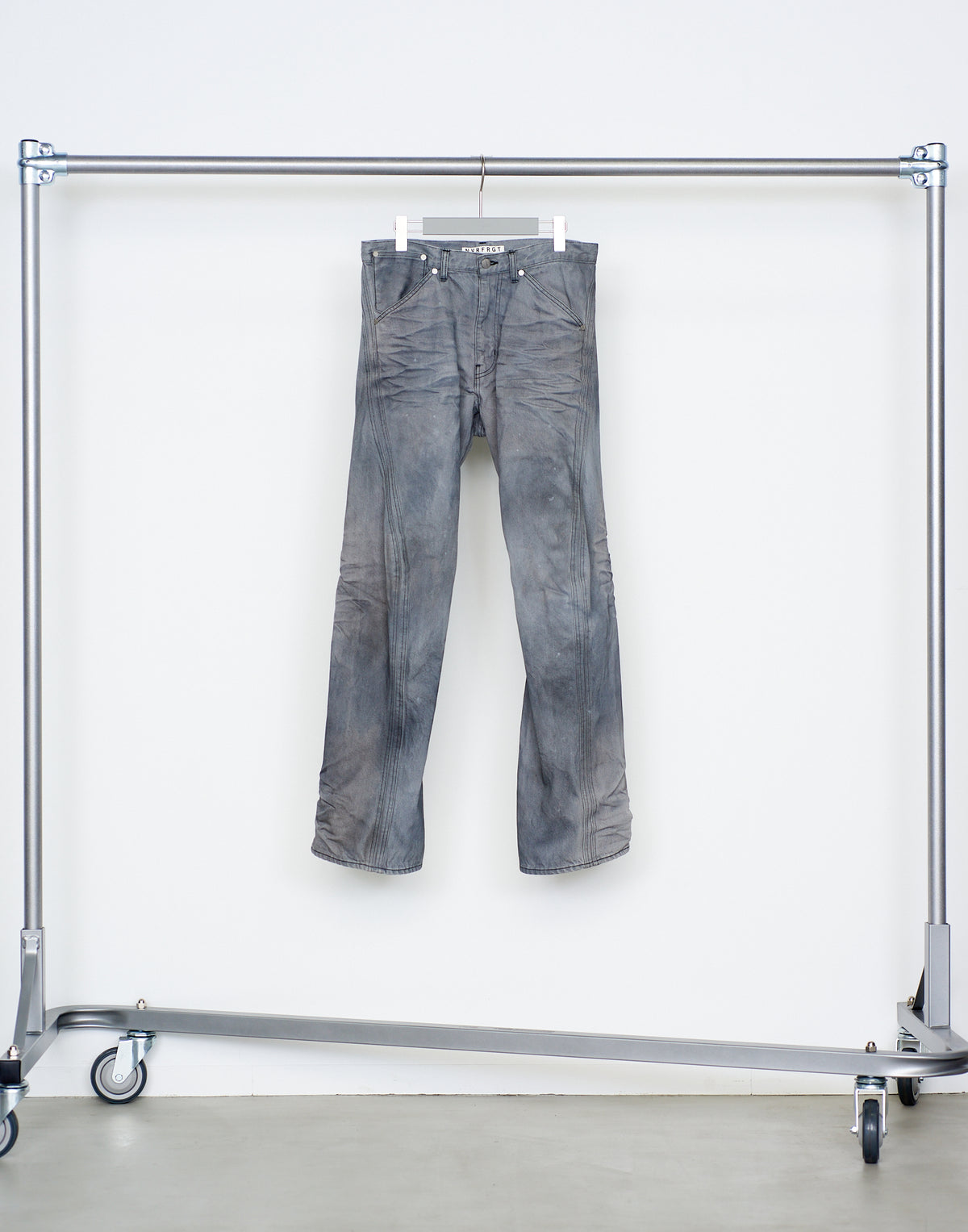 NVRFRGT 3D TWISTED JEANS LIGHT GRAY