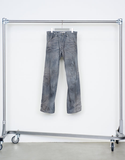 NVRFRGT 3D TWISTED JEANS LIGHT GRAY
