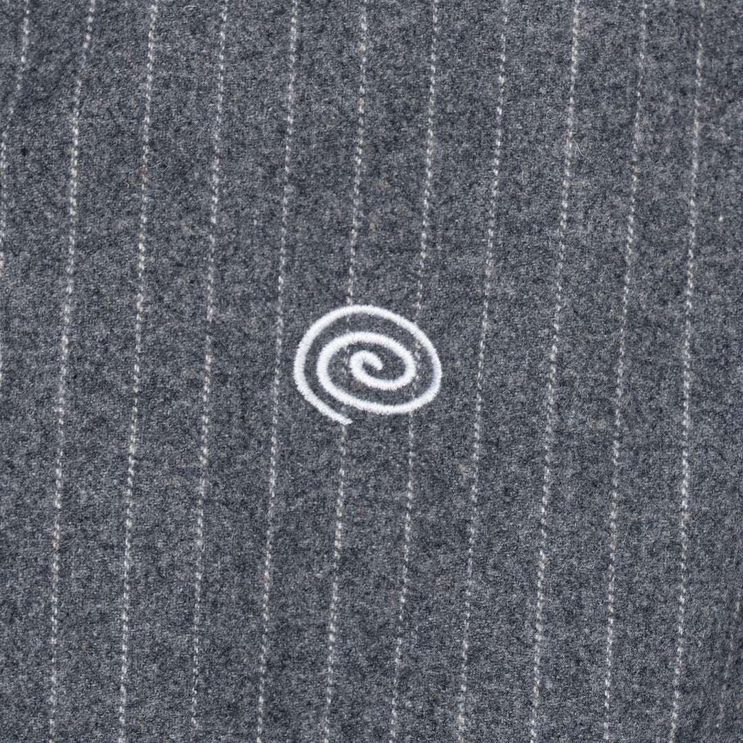 SOL  Pin-Stripe Padded Vest GRAY