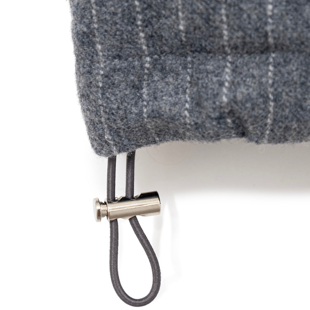 SOL  Pin-Stripe Padded Vest GRAY