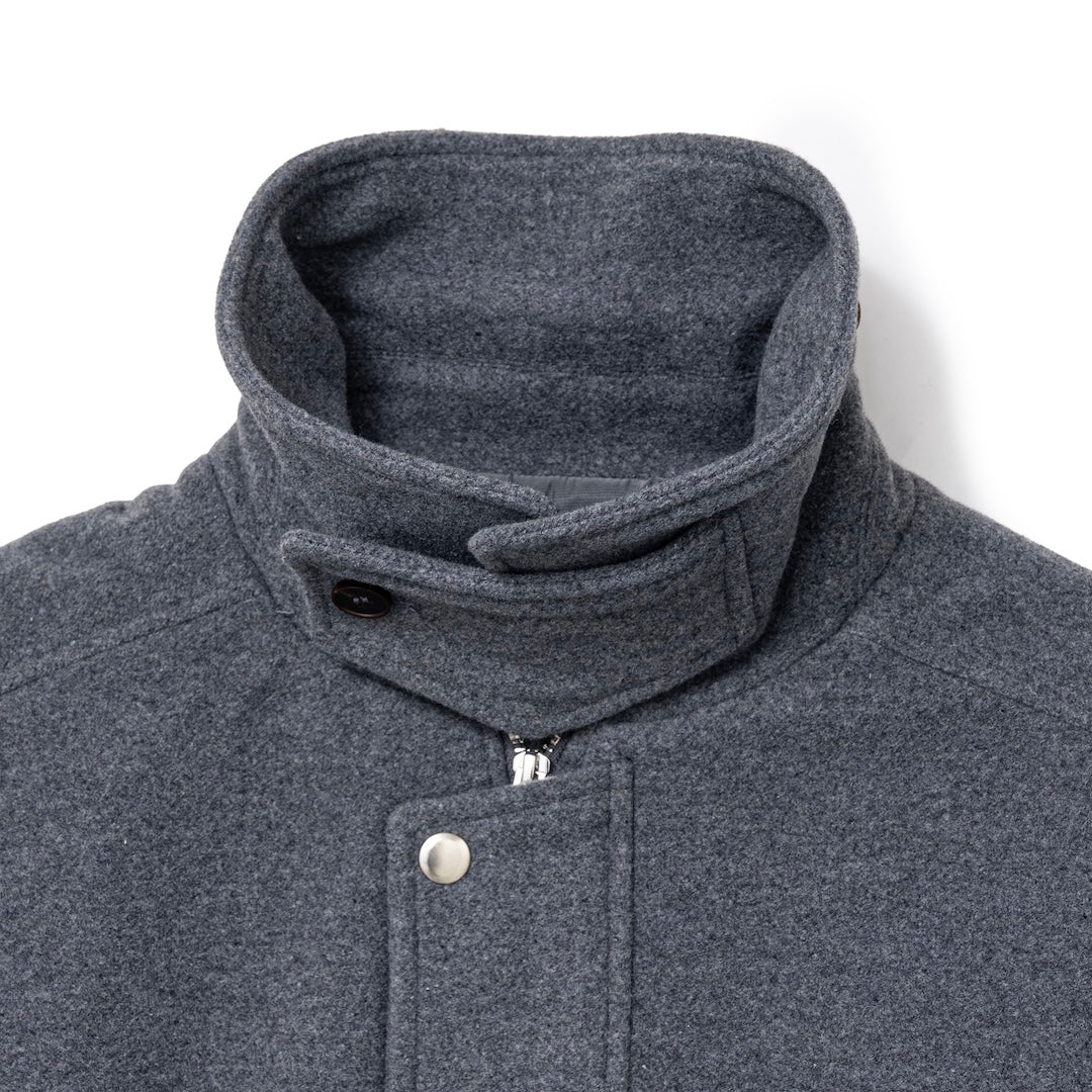 SOL Wool-Blend Stand-Collar Jacket